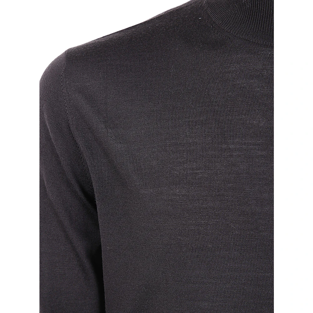 Filippo De Laurentiis Bruine Merinos Coltrui Sweater Black Heren