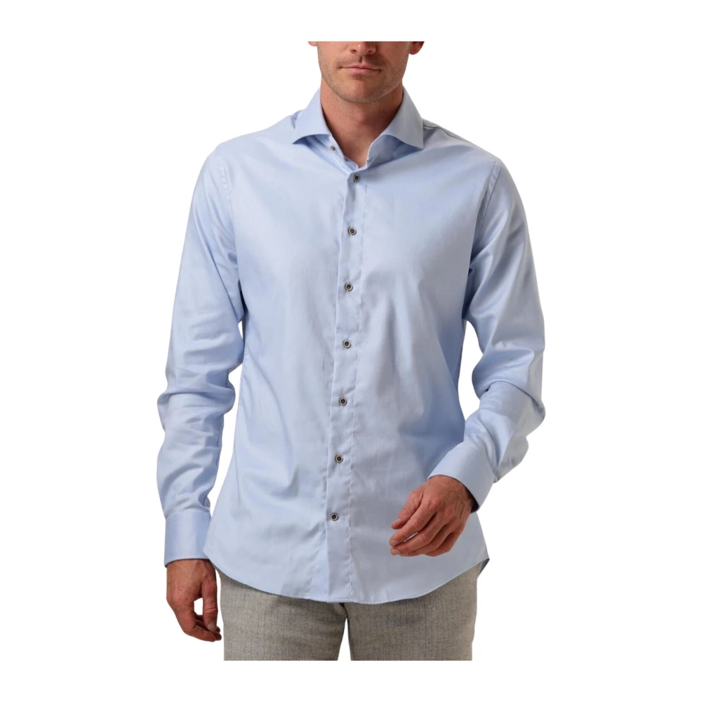 Profuomo Lichtblauw Cutaway Overhemd voor Heren Blue Heren
