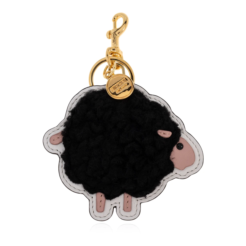 Moschino Women's Black Keychains, One Size, Keychain With Pendant