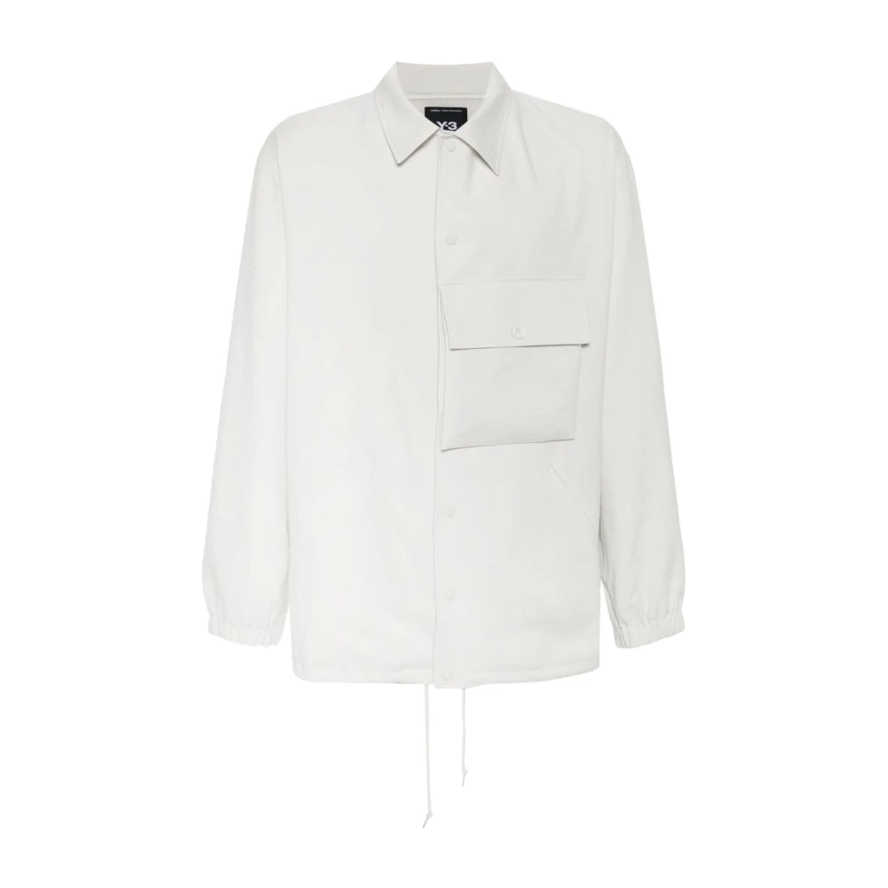 Y-3 Coachjack Sportieve Stijl White Heren