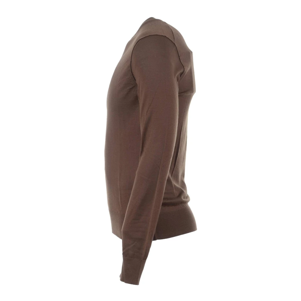 Dolce & Gabbana Cashmere V-hals Pullover voor Mannen Brown Heren
