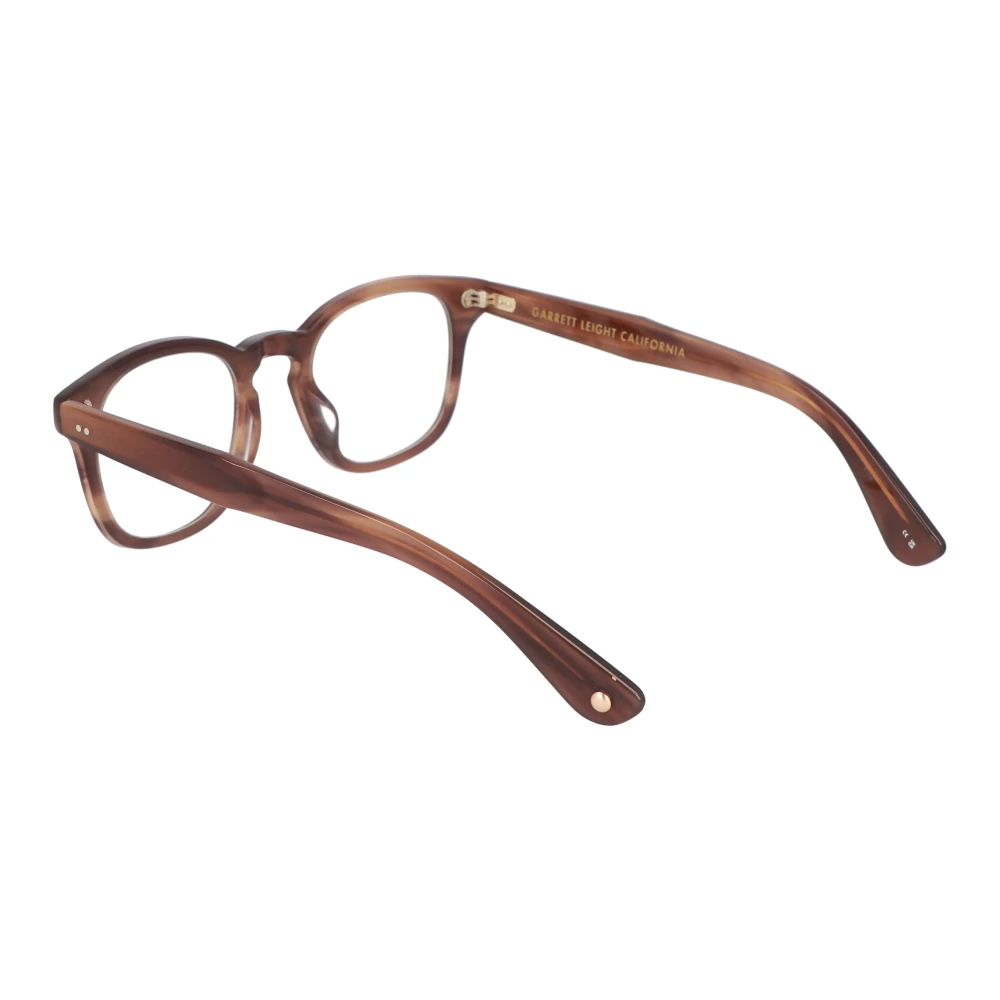 Garrett Leight Vierkante acetaat montuur zonnebril Brown Unisex