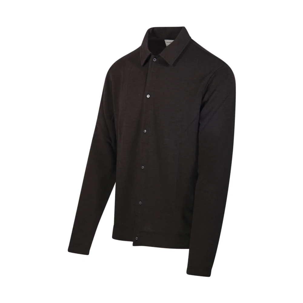 Officine Générale Donkere Koffie Cardigan Brown Heren