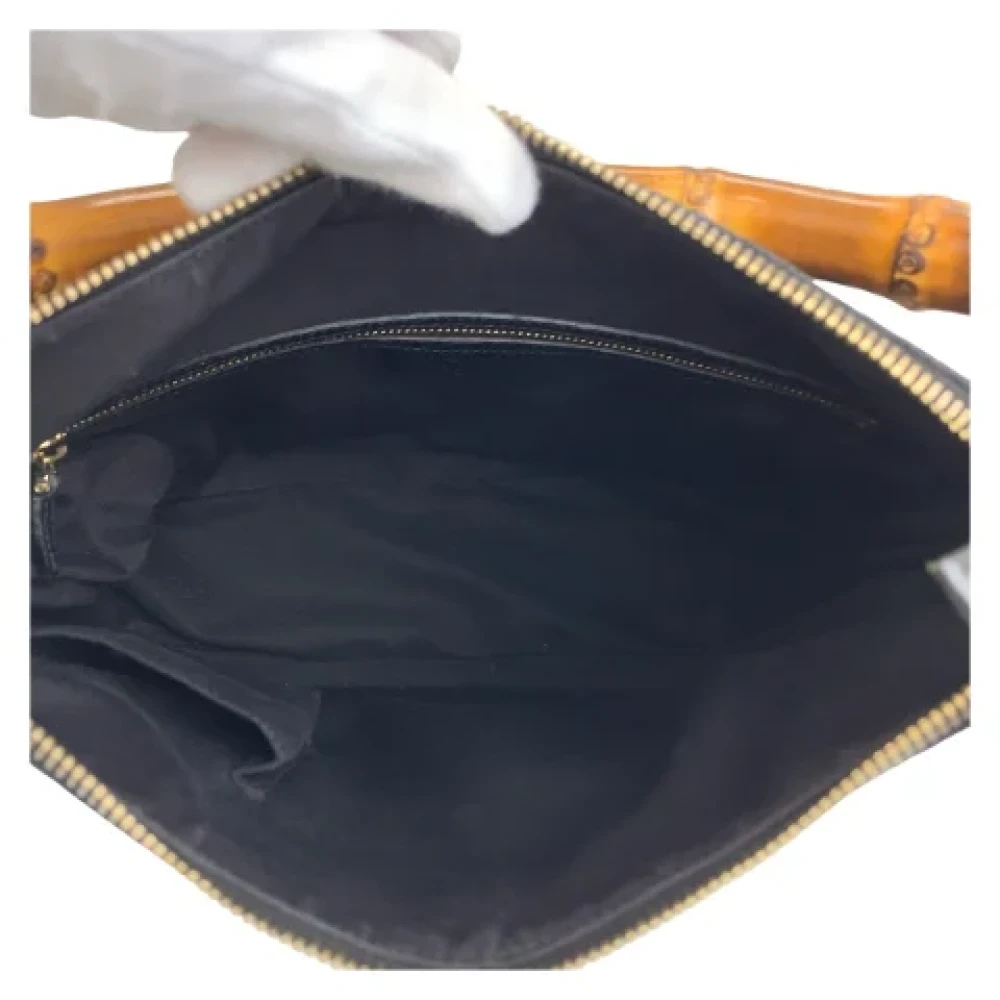 Gucci Vintage Pre-owned Canvas handbags Black Dames