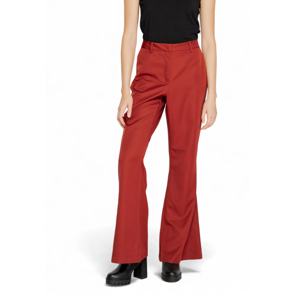 Vero Moda Flared Pant Herfst Winter Collectie Red Dames