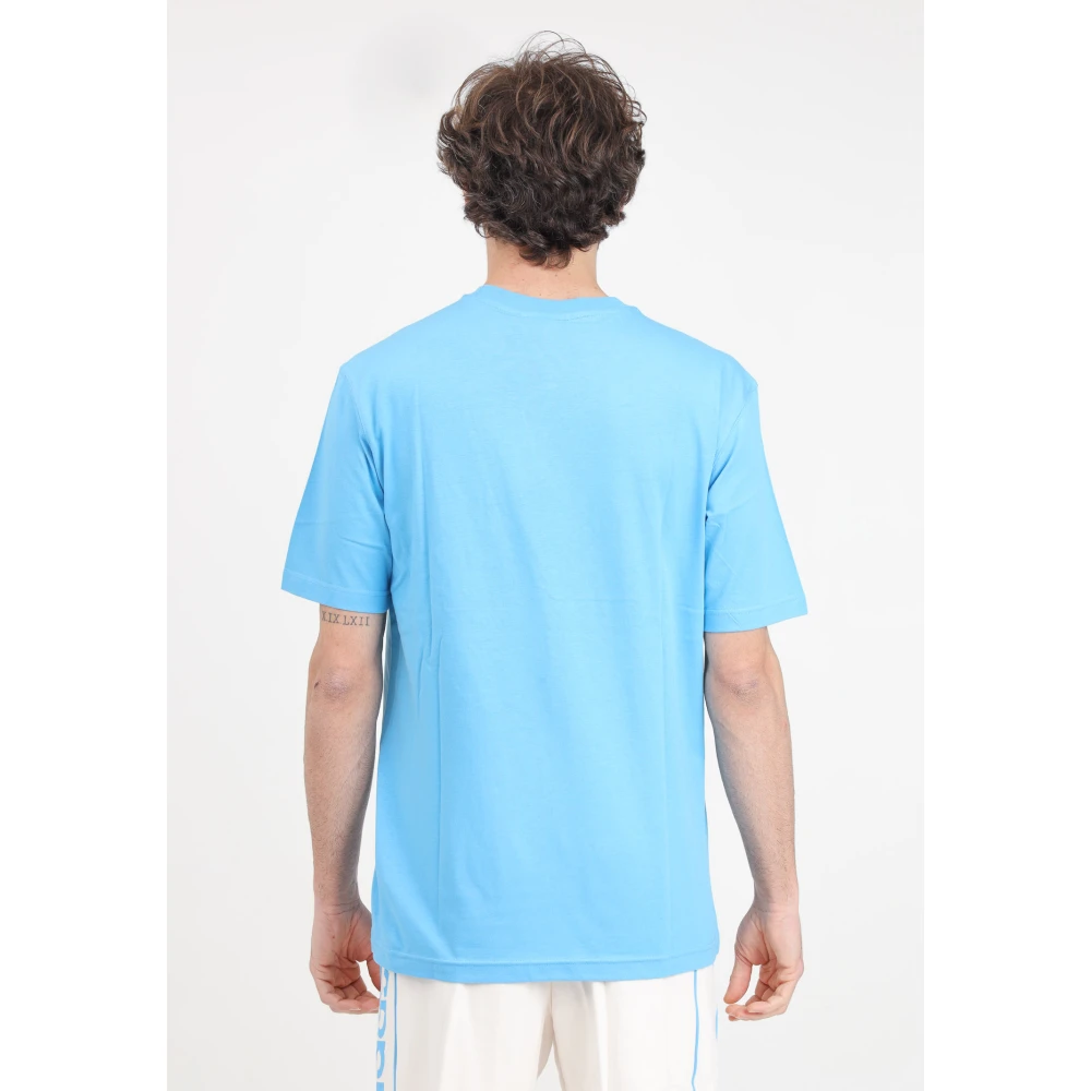 adidas Originals Blauw en wit Adicolor Trefoil T-shirt Blue Heren
