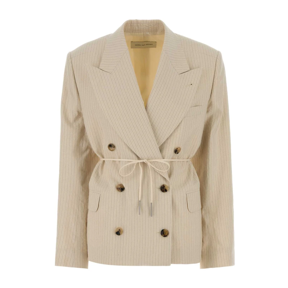 Dries Van Noten Beige Blazers, Female, S, Bosea Bis Blazer