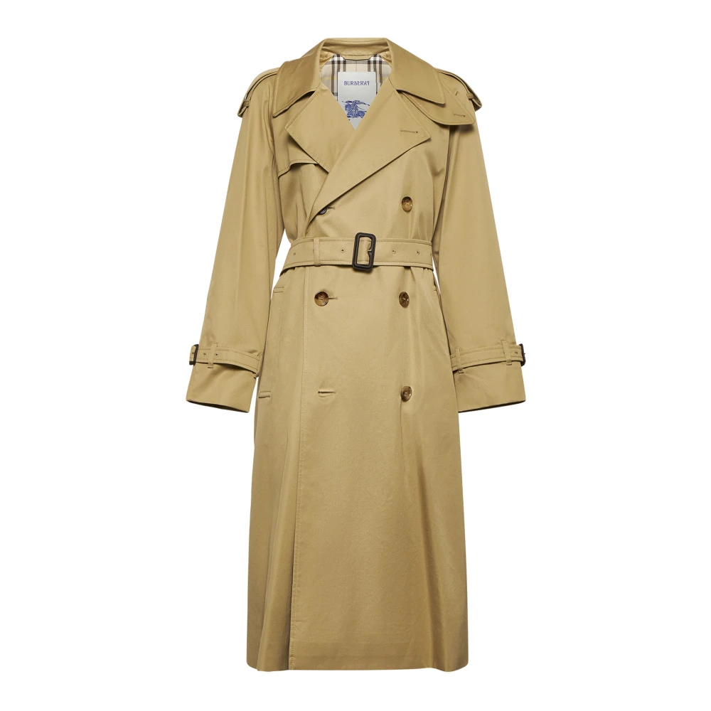 Burberry Regnresistent trenchcoat i beige Beige, Dam