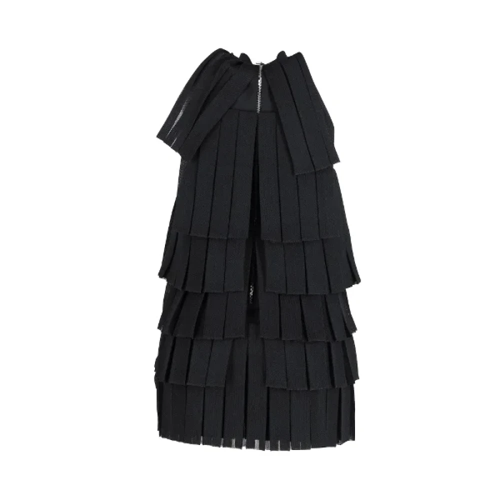Balmain Pre-owned Nylon dresses Black Dames