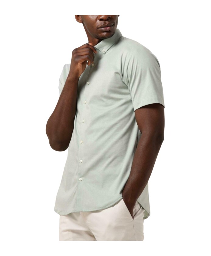 moderne-bd-heren-casual-overhemd-groen