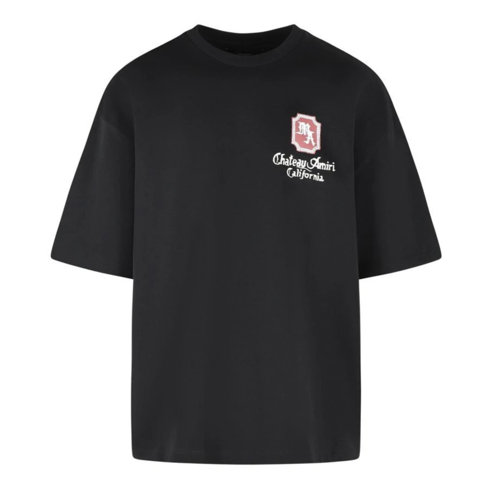Amiri Men's Black T-Shirt With Logo - T-Shirts - Xl - Tops