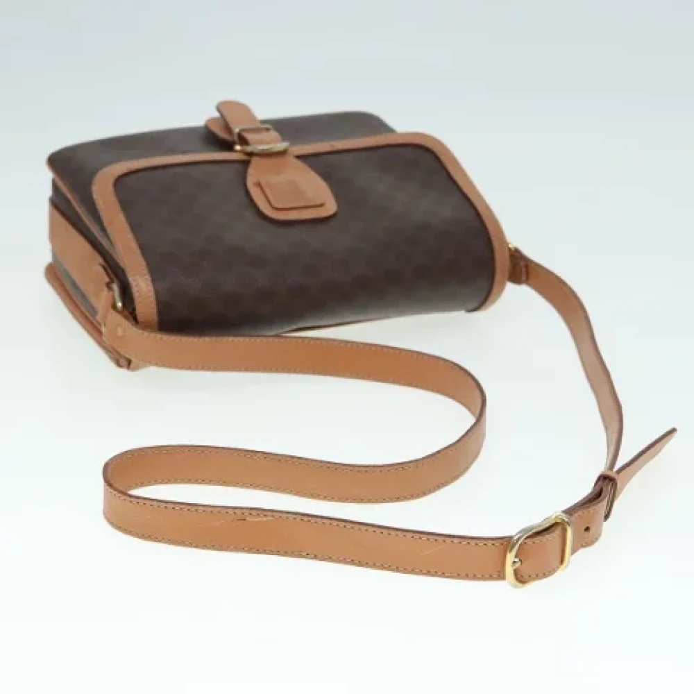 Celine Vintage Pre-owned Canvas shoulder-bags Brown Dames