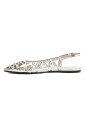 ballerines-argent-cloutees-pour-femmes
