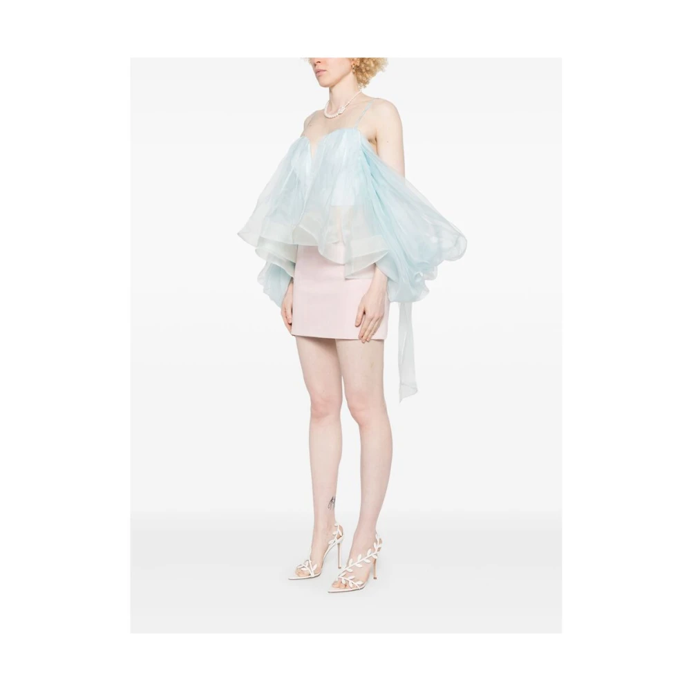 Zimmermann Pastelblauw Gevoerd Korset Jurk Blue Dames