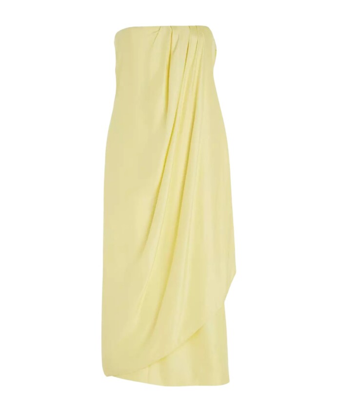 robe-jaune-en-soie-onna