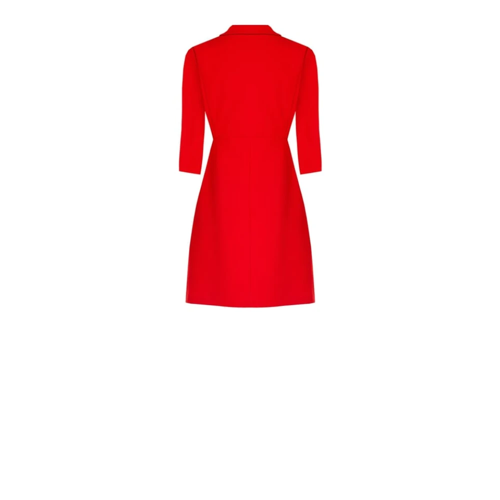 RINASCIMENTO 3 4 Mouw Korte Kokerjurk Red Dames