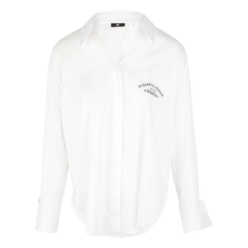 Elisabetta Franchi blouses Ca03441E2 White Dames
