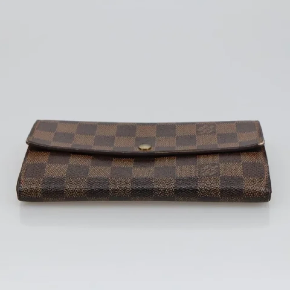 Louis Vuitton Vintage Pre-owned Canvas wallets Brown Dames