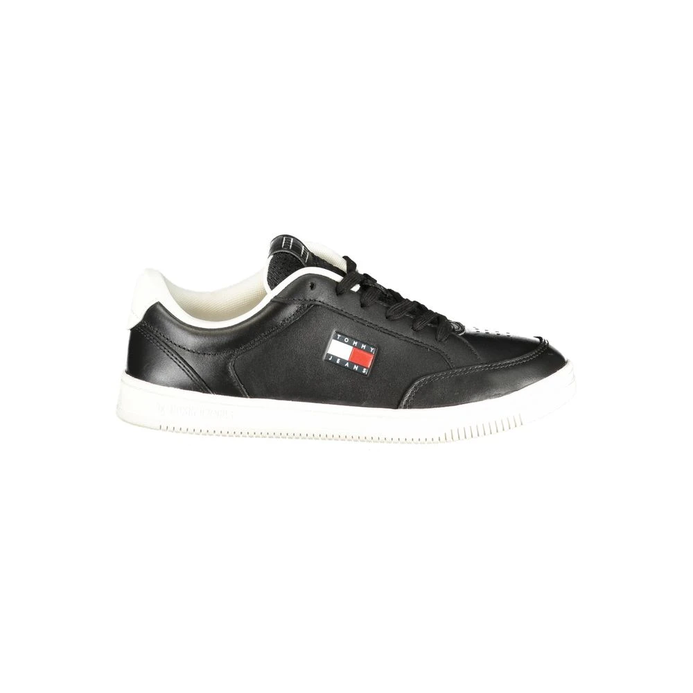 Tommy Hilfiger Men's Black Sneakers, 8 Uk, Polyurethane Sneaker