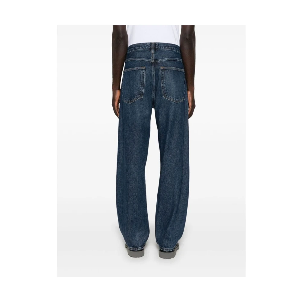 Agolde Blauwe Regeneratieve Katoen Denim Jeans Blue Heren