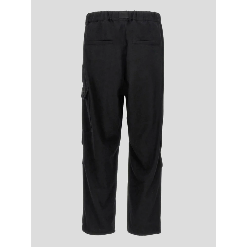 Y-3 Cargo Flannel Broek Black Heren