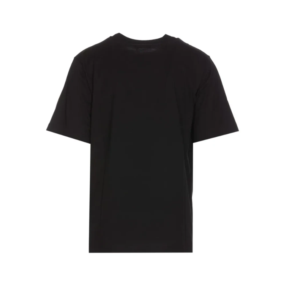 giuseppe zanotti Logo Patch Katoenen Jersey T-shirt Black Heren