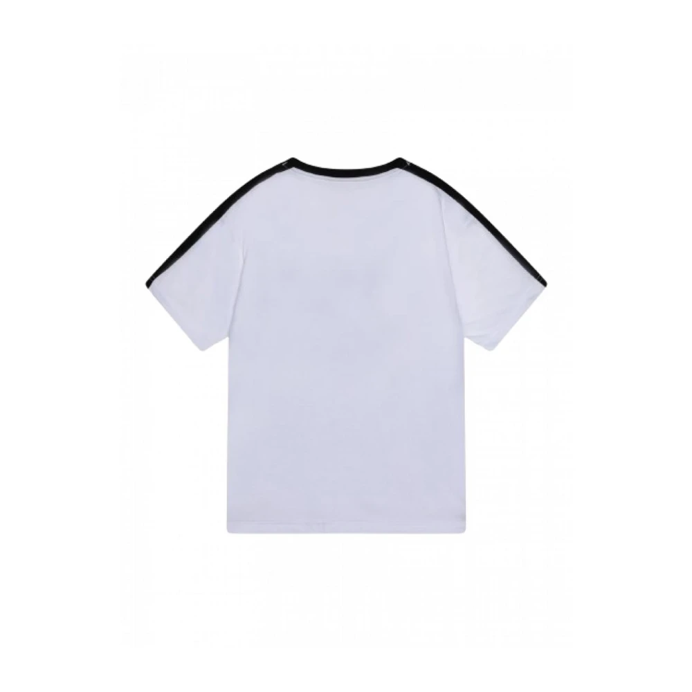 Converse Kinderen Gestreept Katoenen T-shirt White Heren