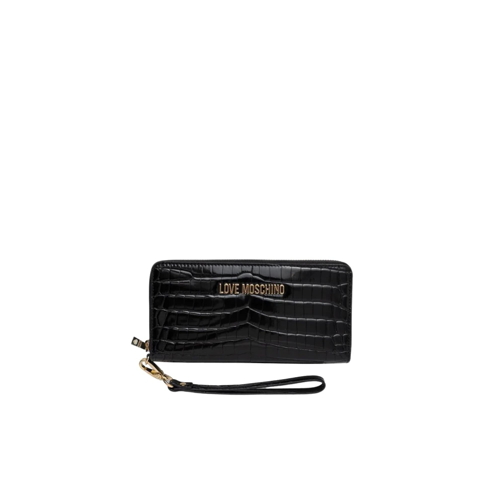 Love Moschino Zwarte Portemonnees voor Stijlvolle Look Black Dames