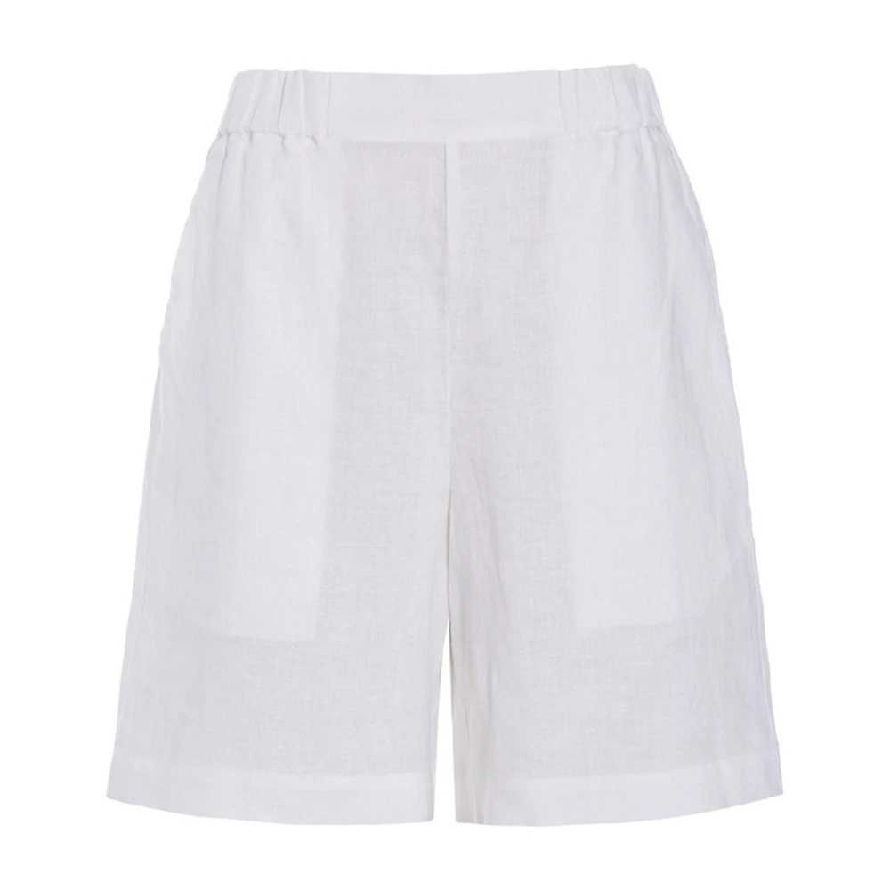 Bitte Kai Rand White Casual Shorts, Female, M, Airy Linen Shorts