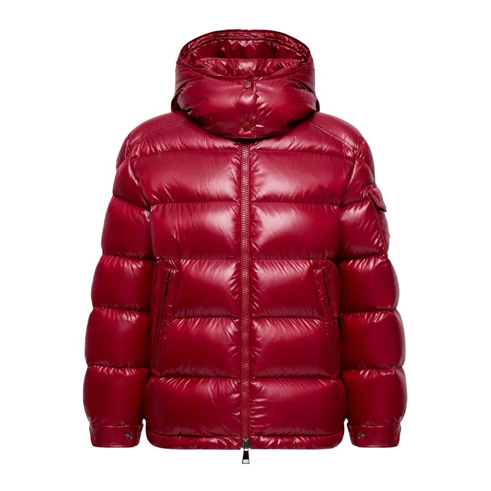 Moncler Femme Rouge Vestes, Taille: 40 Fr Down Vestes