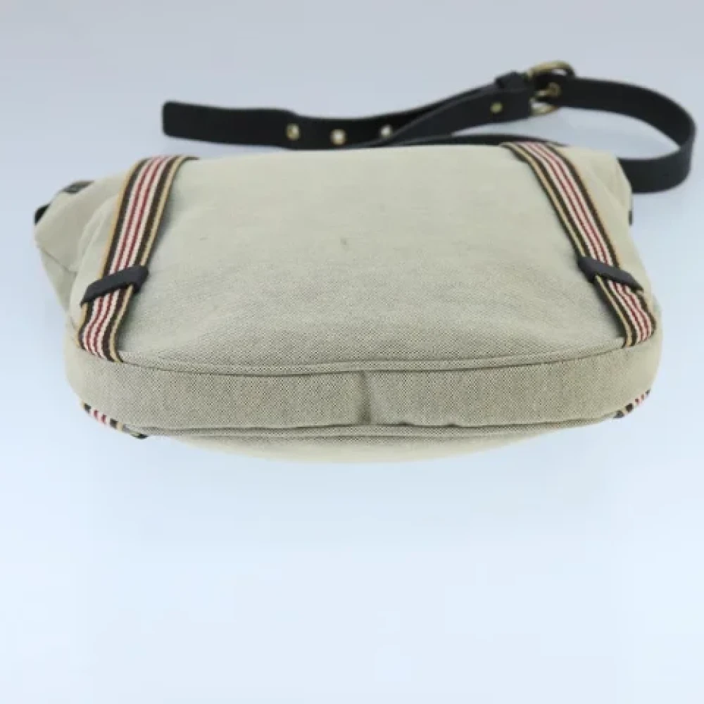 Burberry Vintage Pre-owned Canvas shoulder-bags Gray Dames