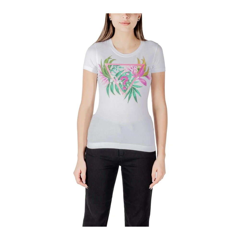 Guess - Tops > T-Shirts - White - Guess - Modalova