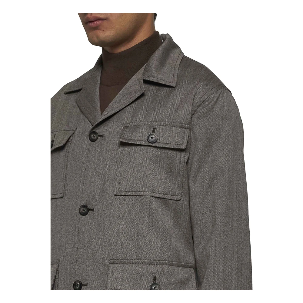 Tagliatore Bruine wollen veldjas Brown Heren