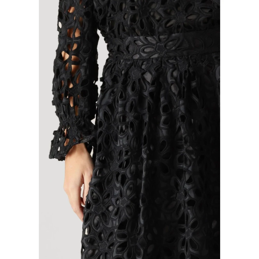 Dea Kudibal Elegante Kant Midi Rok Black Dames