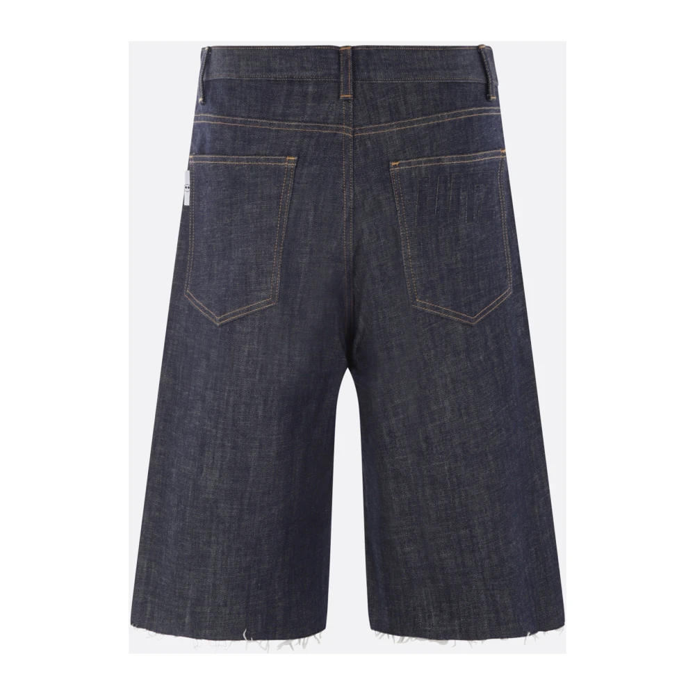 AZ Factory Oversized Denim Jeans met Kristal Knoop Blue Dames
