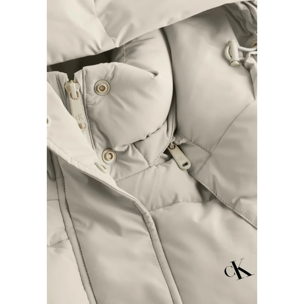 Calvin Klein Jeans Herfst Winter Dames Jassen en Mantels Beige Dames