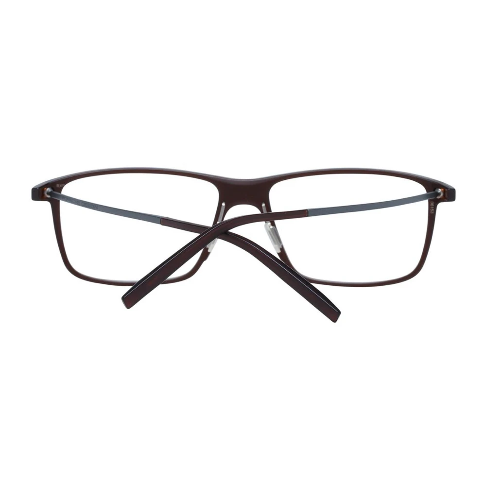 Porsche Design Bruine Trapezium Optische Frames met Hoes Brown Heren