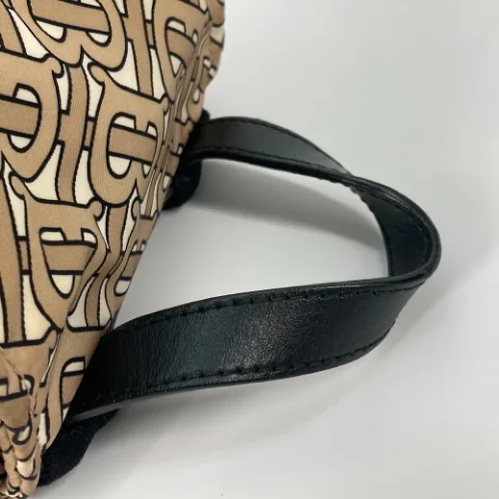 Burberry Vintage Pre-owned Fabric shoulder-bags Beige Dames