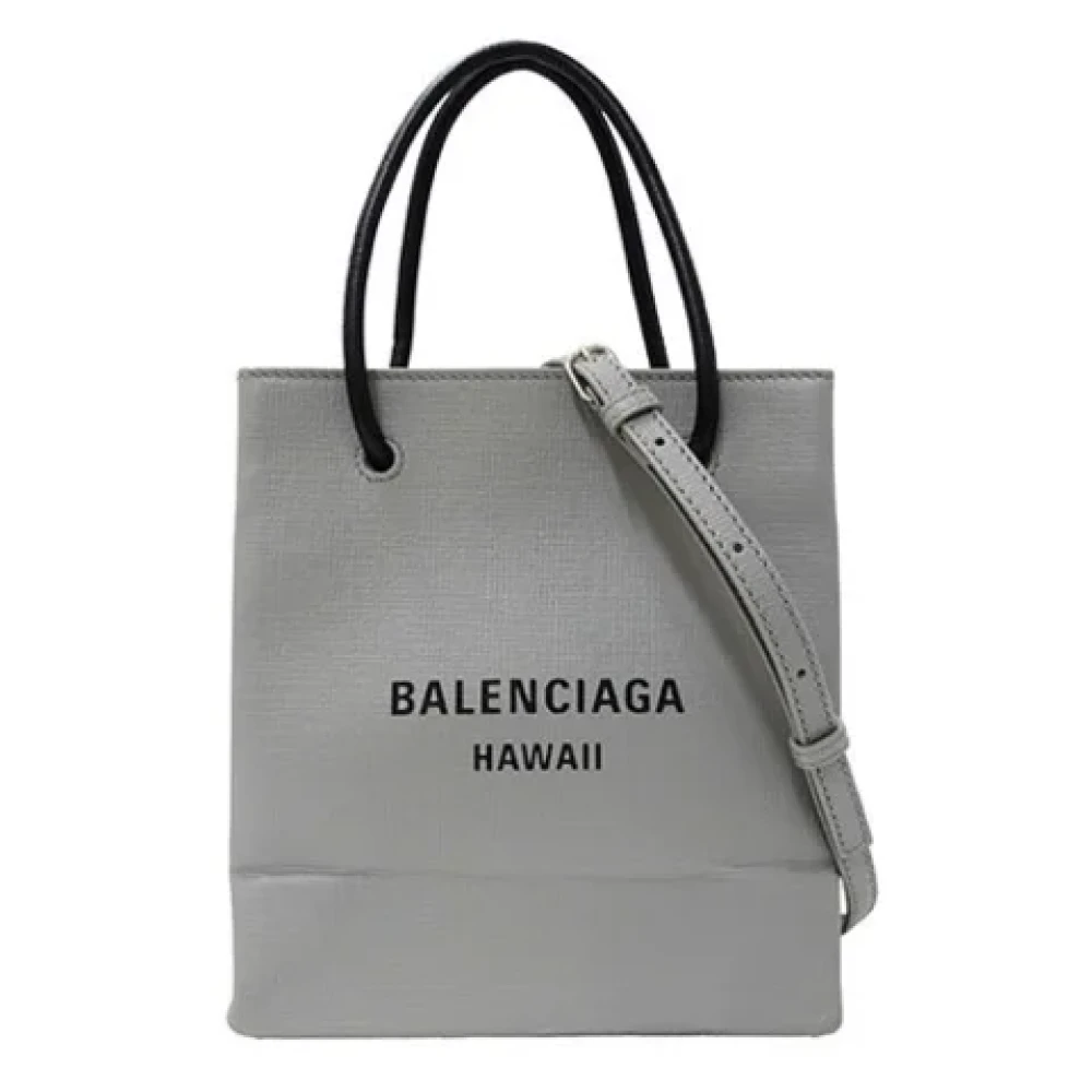 Balenciaga Vintage Pre-owned Leather balenciaga-bags Gray Dames