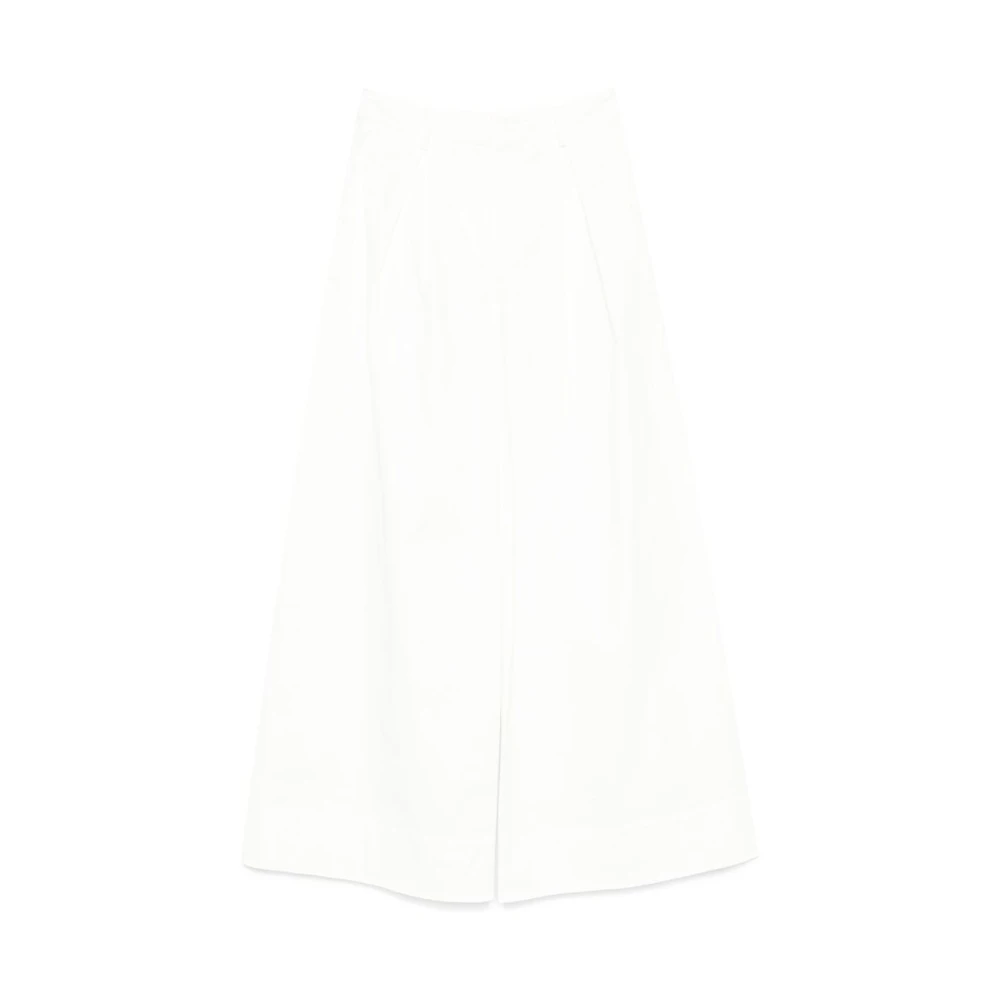 The Garment Witte broek met knopen en zakken White Dames