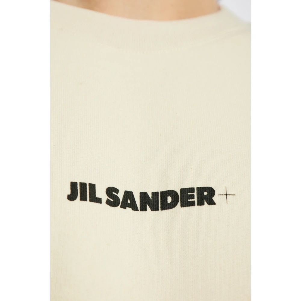 Jil Sander Sweatshirt met logo Beige Heren
