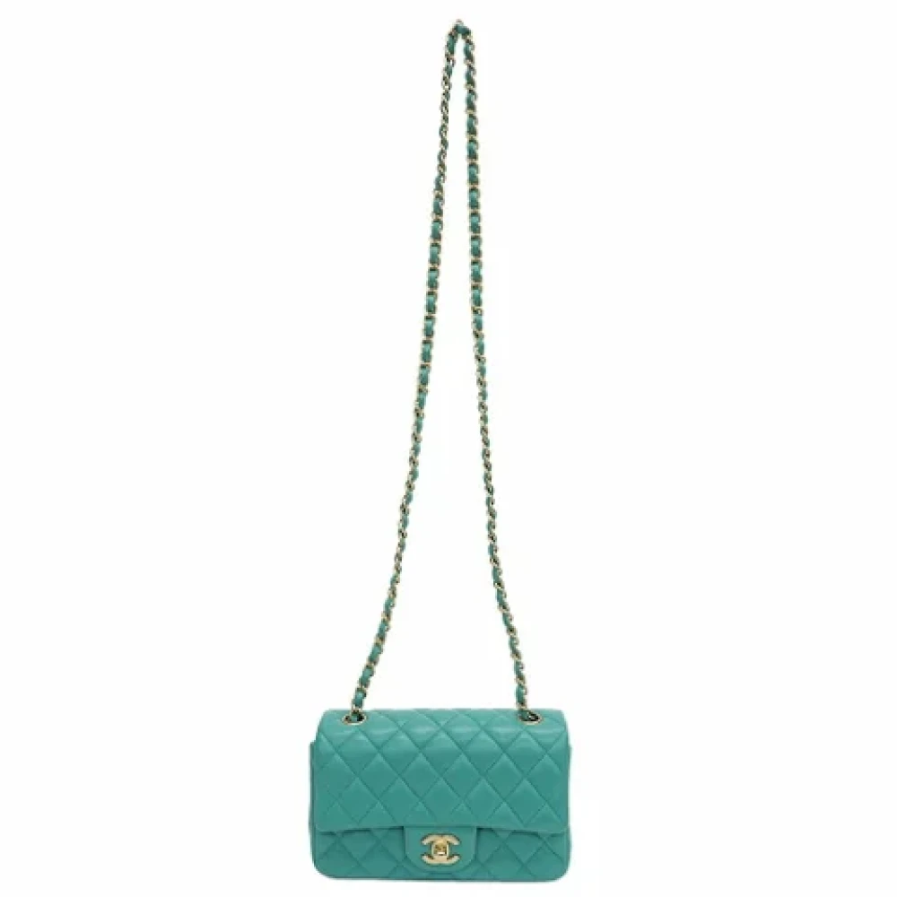 Chanel Vintage Pre-owned Fabric chanel-bags Green Dames