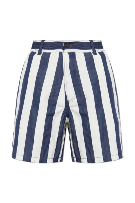 Randiga Denimshorts i Bomull