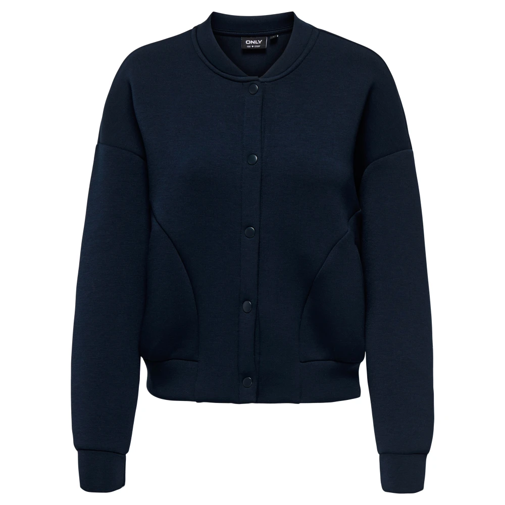 Only Bomber Box Sweater Navy Blue Dames