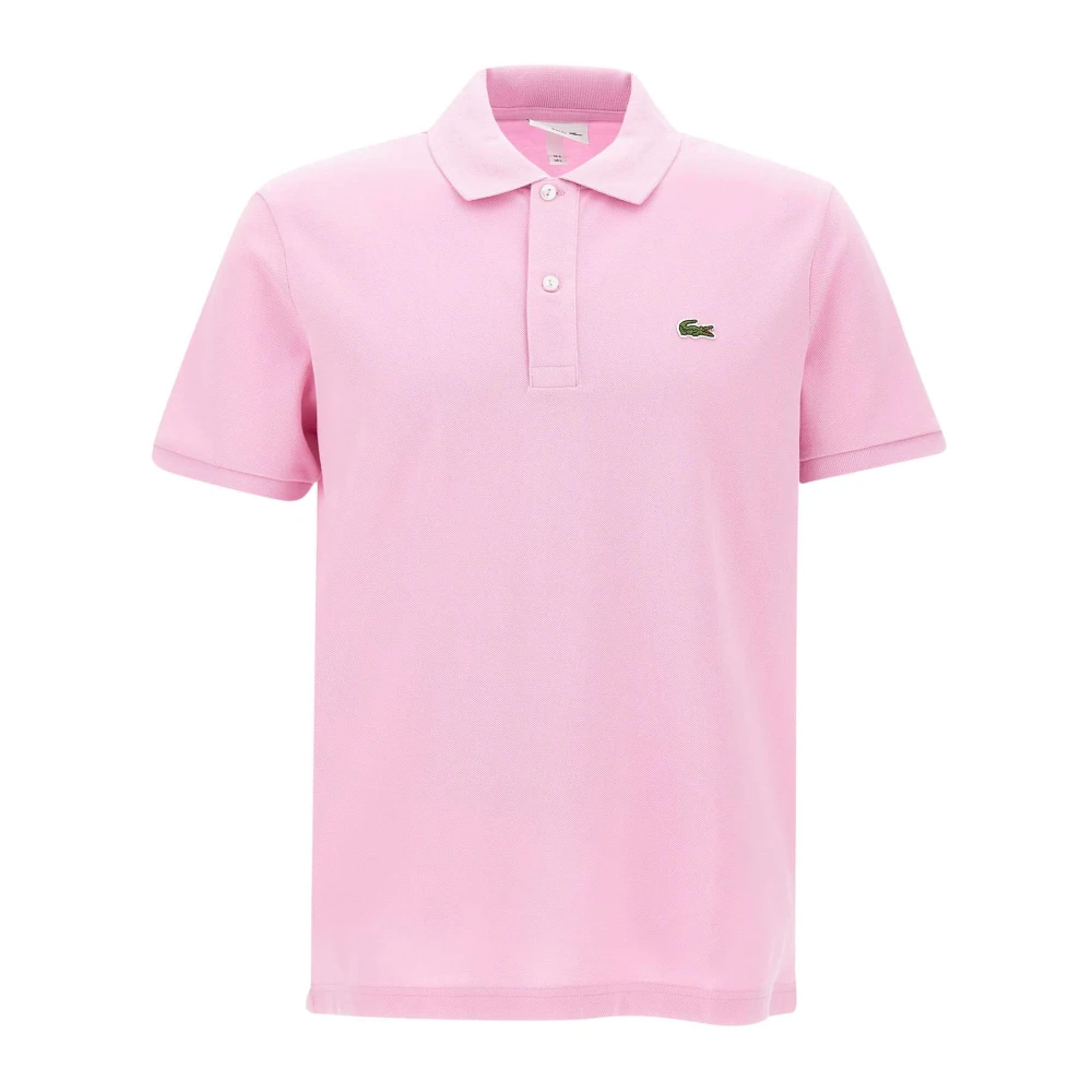 Lacoste Roze Polo Shirt Klassieke Stijl Pink Heren