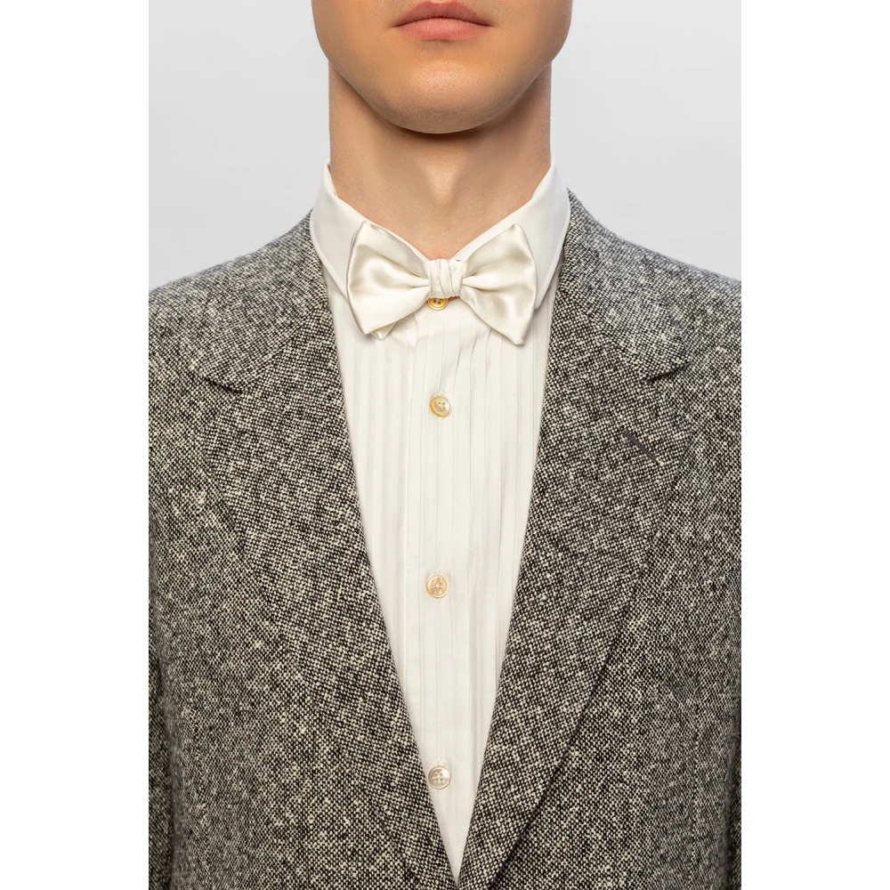 Giorgio Armani Silk bow tie White Heren