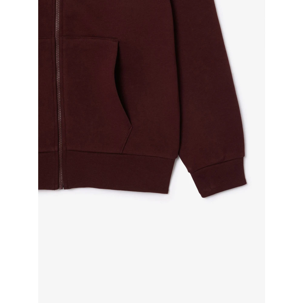 Lacoste Basic Zip Hoodie Sweaters Red Heren