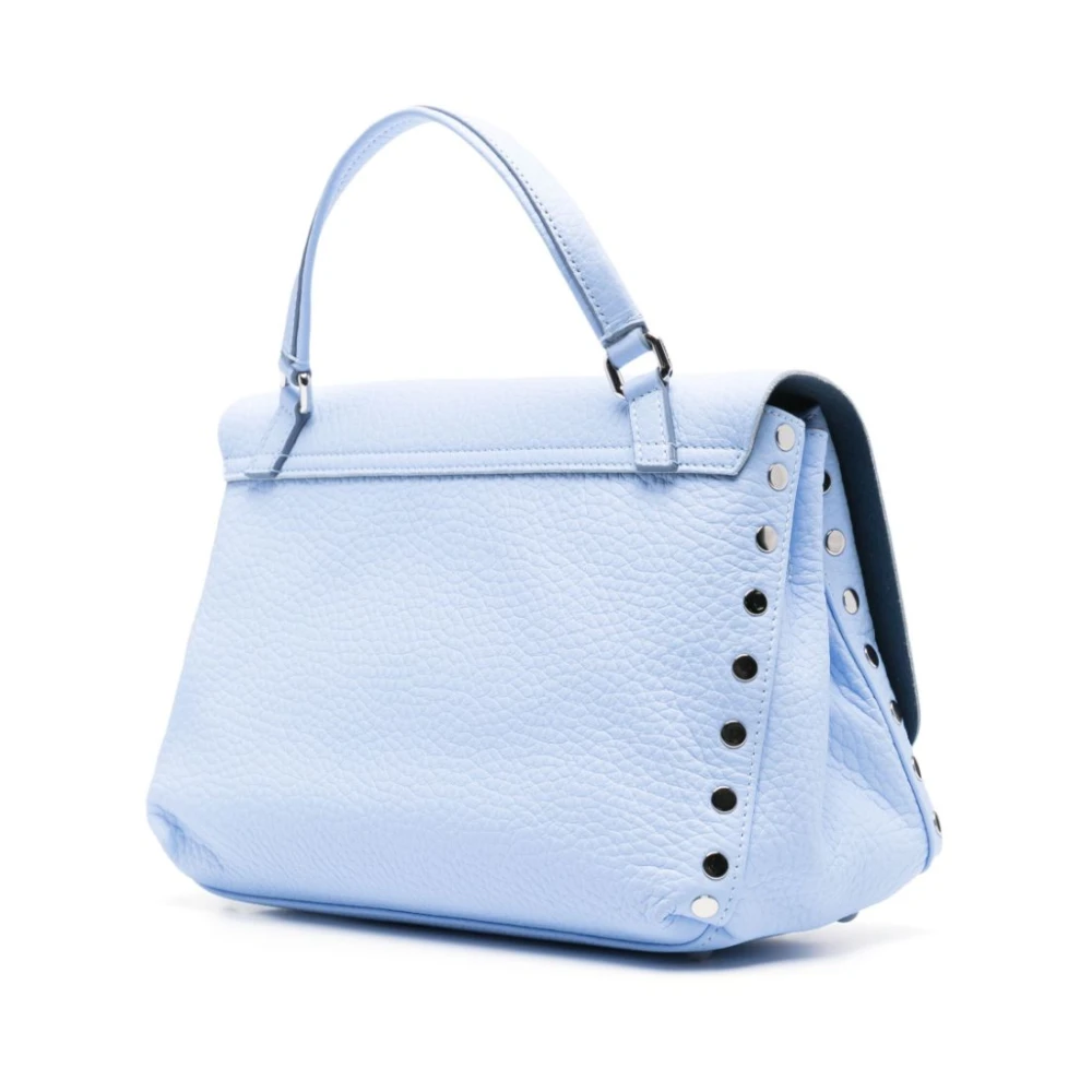 Zanellato Blauwe Foldover Top Tas Blue Dames