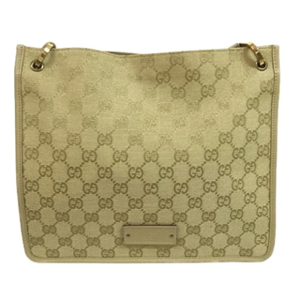 Gucci Vintage Pre-owned Canvas shoppers Green Dames