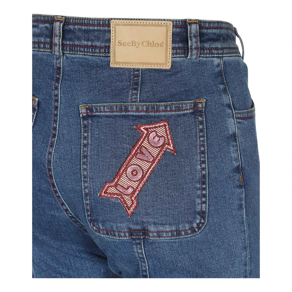See by Chloé Denim Jeans met vier zakken Blue Dames